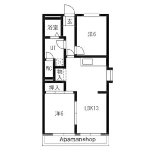 サニーハイツKITO【301号室】の間取り
