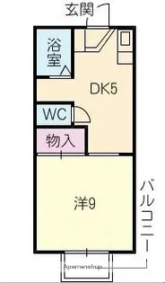 グリーンアルス【203号室】の間取り