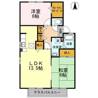 ビューステージ香久山【1階】の間取り