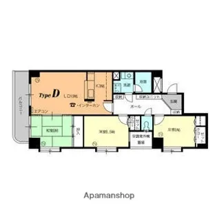 オーシャン50日進駅前【3階】の間取り