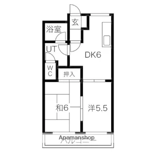 2DKの間取り画像