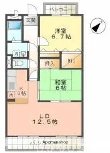 グリーンヒルズ三好丘【2階】の間取り