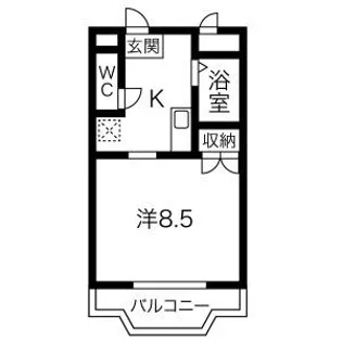 三好ヶ丘ハイツ【2階】の間取り