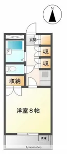 第二ビューハイツ兄山【211号室】の間取り