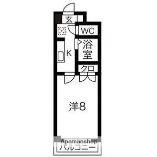 レイール赤池【2階】の間取り