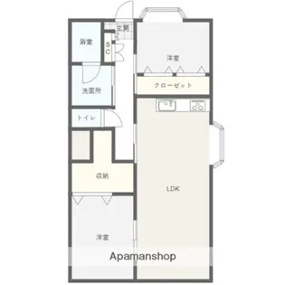 ファミーユ浅井B【302号室】の間取り