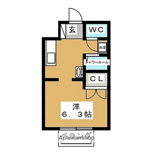 シャルムスズキ【207号室】の間取り