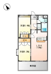 WITH D【1階】の間取り