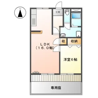 ファイン梅森【00102号室】の間取り