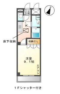 ペニーレインB【1階】の間取り