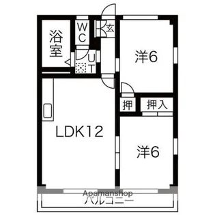 エスポア三好【2階】の間取り