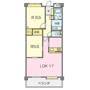 シンシア東山台【1階】の間取り