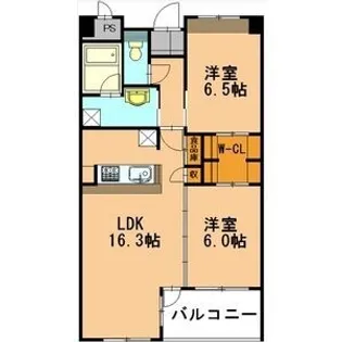 ボヌール【1階】の間取り