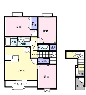 パークヒルズK F【2階】の間取り