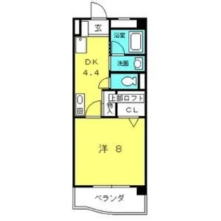 プラムワン【4階】の間取り
