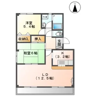 アメニティハウス青山【2階】の間取り