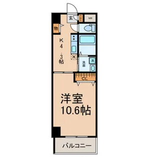 リヴィエール三好【2階】の間取り