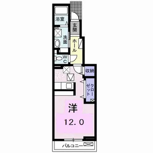 スイート ハート【1階】の間取り