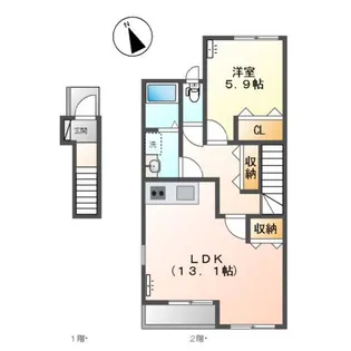 アルページュ【2階】の間取り