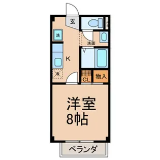 サンライク ピープル【205号室号室】の間取り