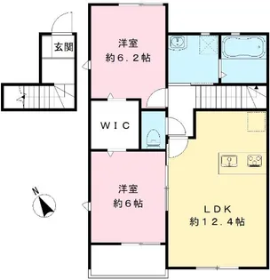 LE COEUL【2階】の間取り