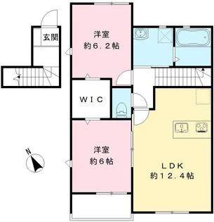 LE COEUL【202号室号室】の間取り