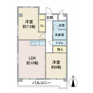 メゾンドエトワールドゥ【2階】の間取り