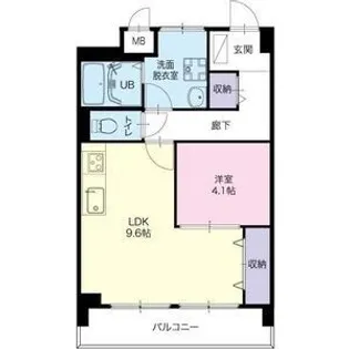 三好グランドハイツ【5階】の間取り