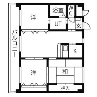 アイコート【1階】の間取り