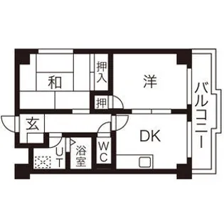峯ハイツ【3階】の間取り