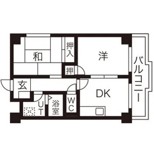 峯ハイツ(ミネハイツ)【3階】の間取り