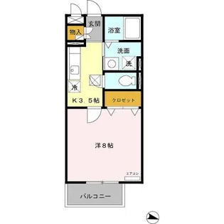 ヴェルデュール【1階】の間取り