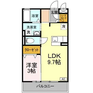 シャモニー【2階】の間取り