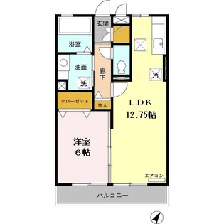 オータム【1階】の間取り