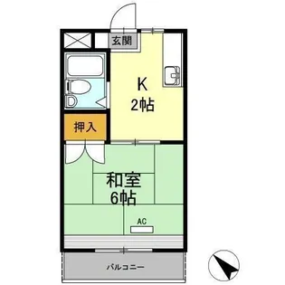 レイクグリーン三好 B棟【2階】の間取り