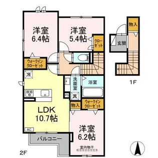 グラン エール【2階】の間取り