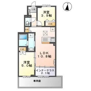 アメージングⅡ【101号室】の間取り
