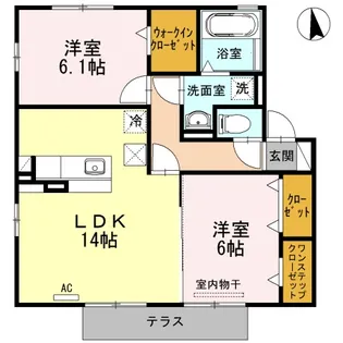 ラ・ルーチェ香久山【1階】の間取り
