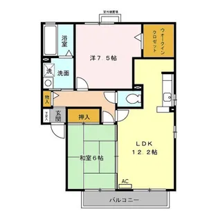 ロイヤルコート B【2階】の間取り