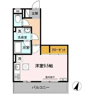 ベルウッド【1階】の間取り