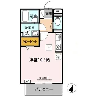 ベルウッド【1階】の間取り