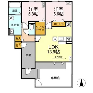 ベルネージュIII【1階】の間取り