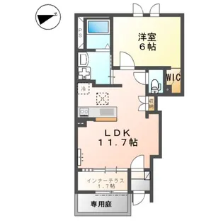 L’ESPOIR NORD(レスポワール・ノール)【1階】の間取り