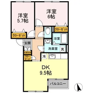 スプリングベル【2階】の間取り