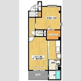 アブニール22【1階】の間取り