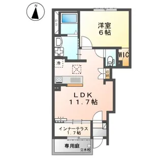 TIA LUCE (ティア ルーチェ)【1階】の間取り