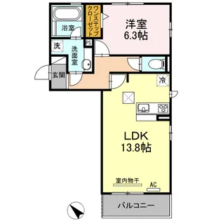 エスポワール【101号室】の間取り