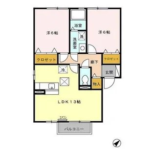 ミルフォード【1階】の間取り