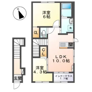 CEREZO【203号室】の間取り