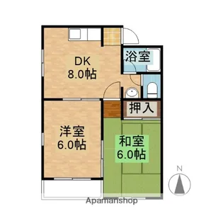 ムーニーコーノス【203号室】の間取り